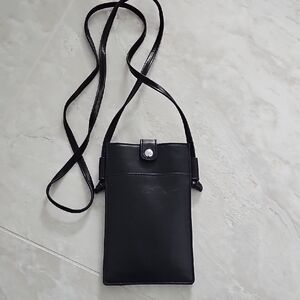 Elegant Black Leather Shoulder Bag